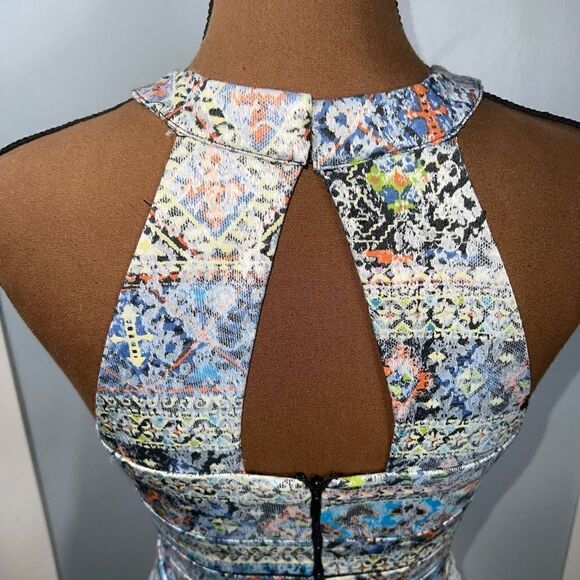 Parker Brady Fit & Flare Watercolor Geometric Drop Waist Dress ASO TV Women’s XS - Picture 7 of 15